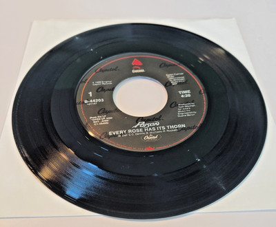 Poison Every Rose Has Its Thorn 1988 Enigma OG 7'' 45 rpm vinyl record
