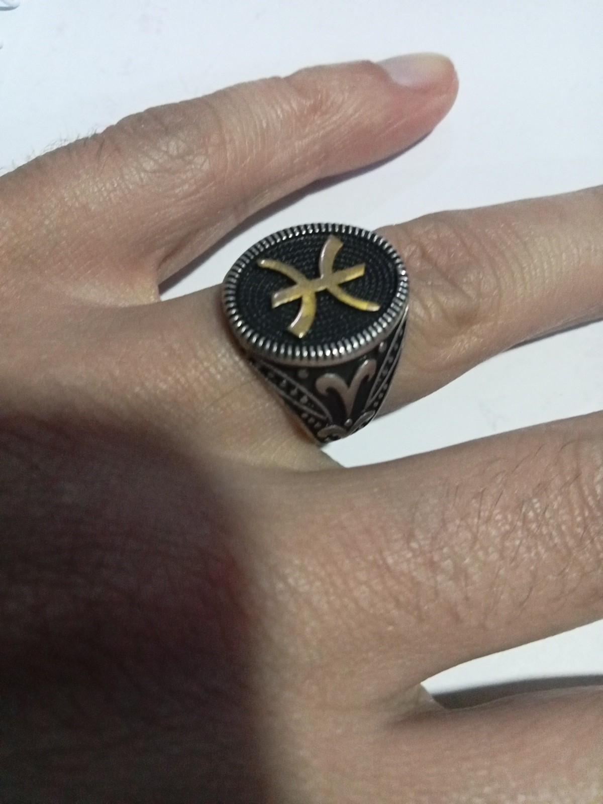 ANCIENNE BAGUE ARGENT MASSIF MONNAIE ROMAINE EMPEREUR PROBUS Roman coin
