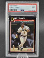 1991 Barry Bonds Score #330 PSA 9