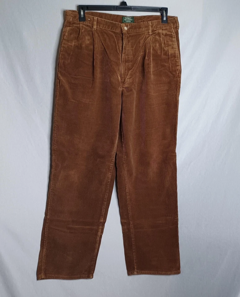 Vintage Polo Country Ralph Lauren Pants Mens 36x32 Corduroy Pleated USA 90s - Image 3 of 4