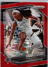 2025 Panini Prizm WNBA #33 Dana Evans Red Pulsar Prizms #/299