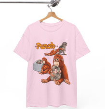 Punch the monkey T-shirts Unisex Adult T-shirts Baby Monkey T-shirts