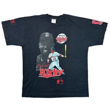 Vintage Single Stitch T-Shirt Minnesota Twins Kirby Puckett schwarz Herren Large