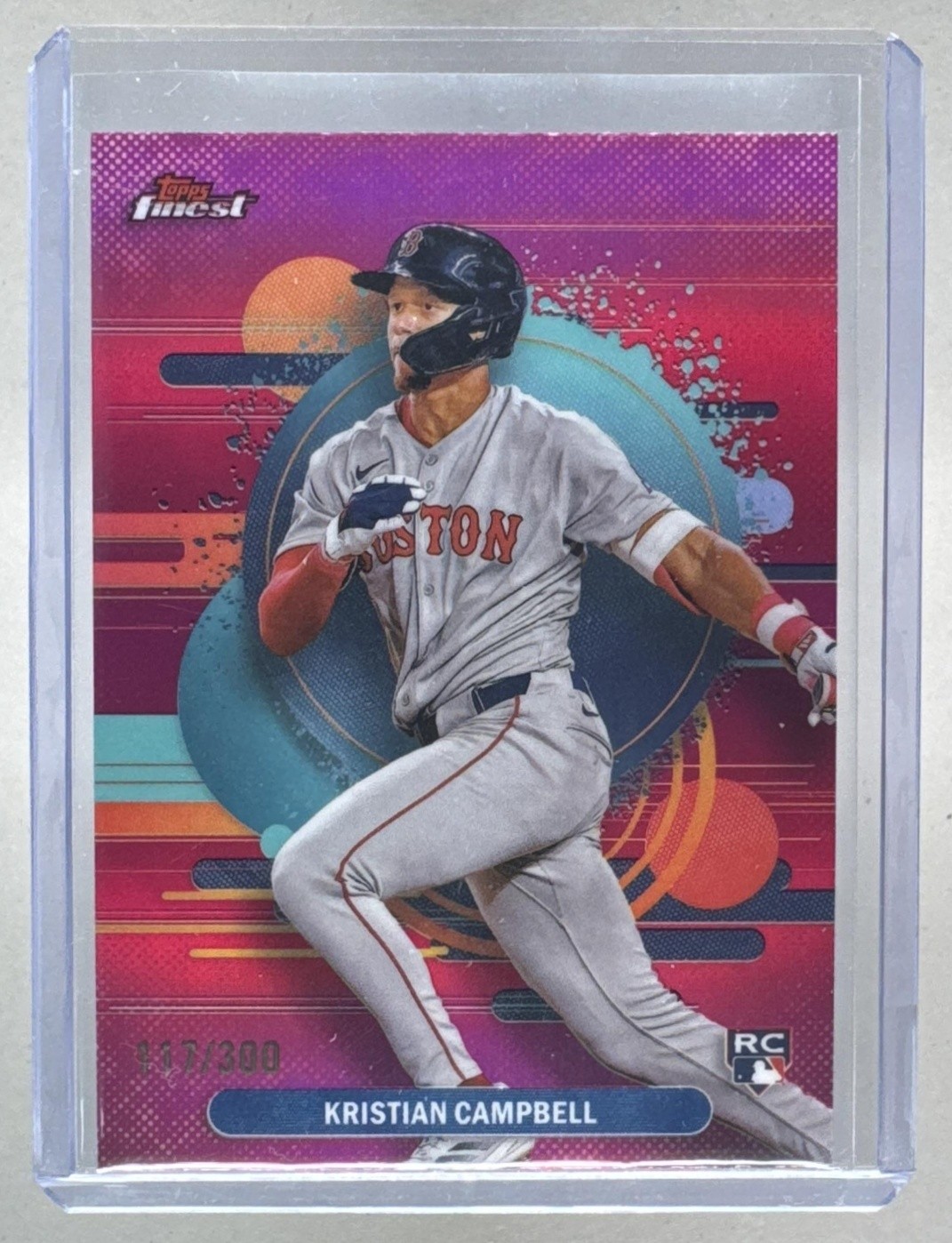Kristian Campbell 2025 Topps Finest #181 Magenta Refractor Uncommon RC /300