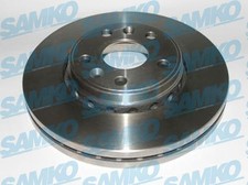 SAMKO 2x Bremsscheibe vorne belüftet für Renault Kangoo Be Bop KW0/1 FW0/1 
