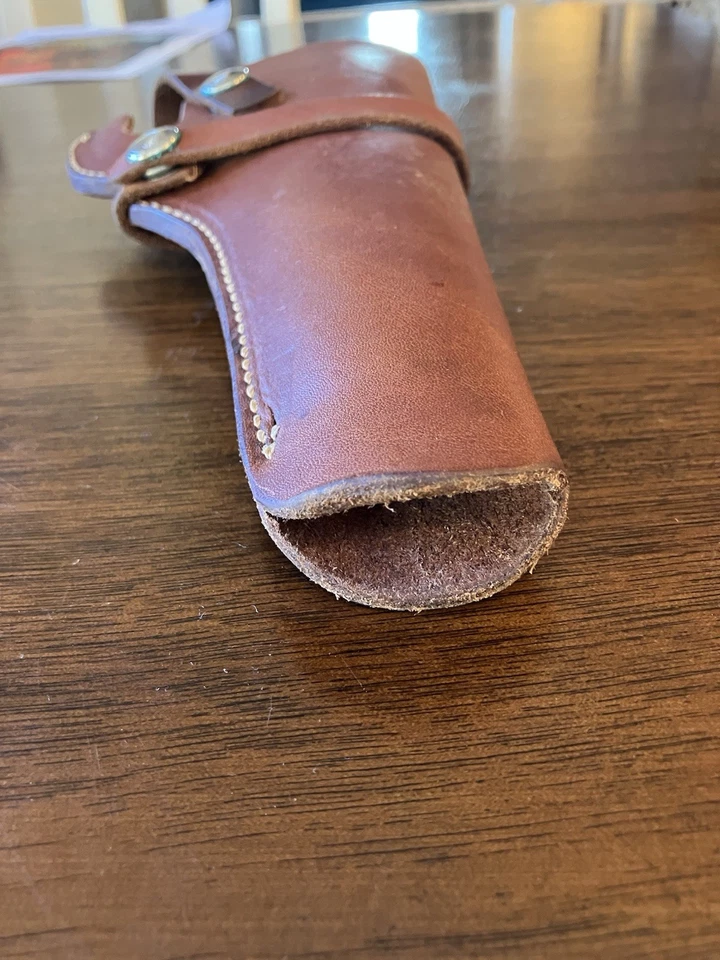 Funda de cuero Hunter 110014 OE mano derecha marrón buen estado Foto 4 de 4