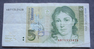 Geldschein 5DM Deutsche Mark (406/11)