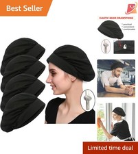 Chef Hat Mesh Reusable Washable Adjustable Food Service Beanie Pack of 4 or 8