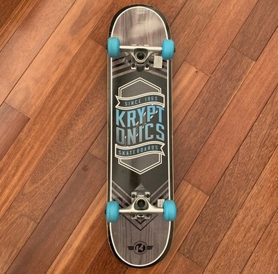 Kryptonics Skateboard Black / Blue Colored 31'' Long by 7 1/2 '' Wide