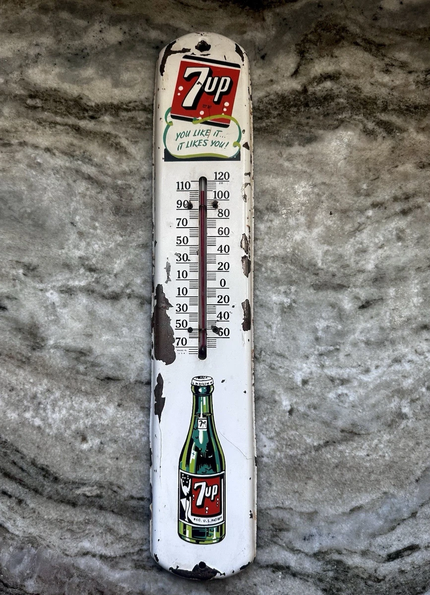 当時物　7UP セブンアップ　ビンテージ　ホーロー温度計 7up thermometer products for sale | eBay
