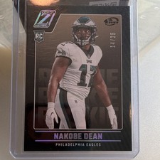 Panini 2022 Zenith Nakobe Dean Eagles Rookie 4th Down Parallel /25 #161