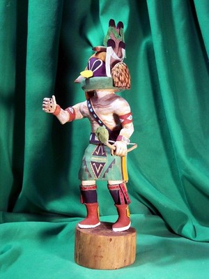 Hopi Kachina Puppe - Der Navajo Regengott Kachina von Franklin Sahmea - Hervorragend!