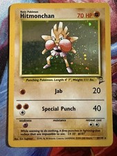 Pokemon TCG Base Set Hitmonchan 2nd Edition 8/130 Holo Rare 1999 Unlimited LP on eBay