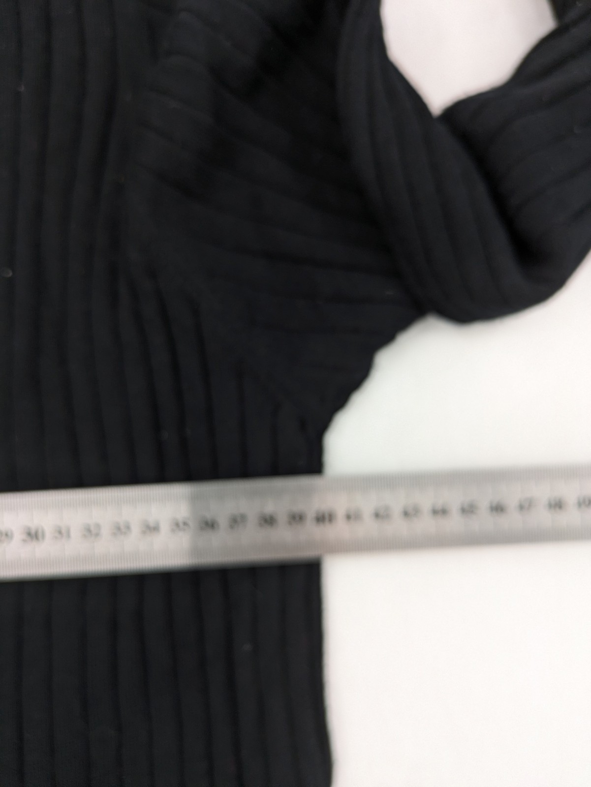 Esmara Glamour Damen Pullover Kleid DE 44/46 schwarz Rippstrick Binden image 9