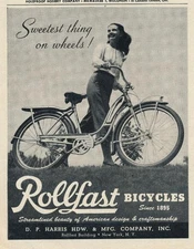Magazine Ad - 1947 - Rollfast Bicycles