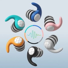 Reusable Silicone Ear Plugs Noise Cancelling Earplugs Protector Study Sleep Swim