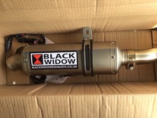 Black Widow Exhaust Silencer End Can +Link Pipe for Honda Cb Hornet 750