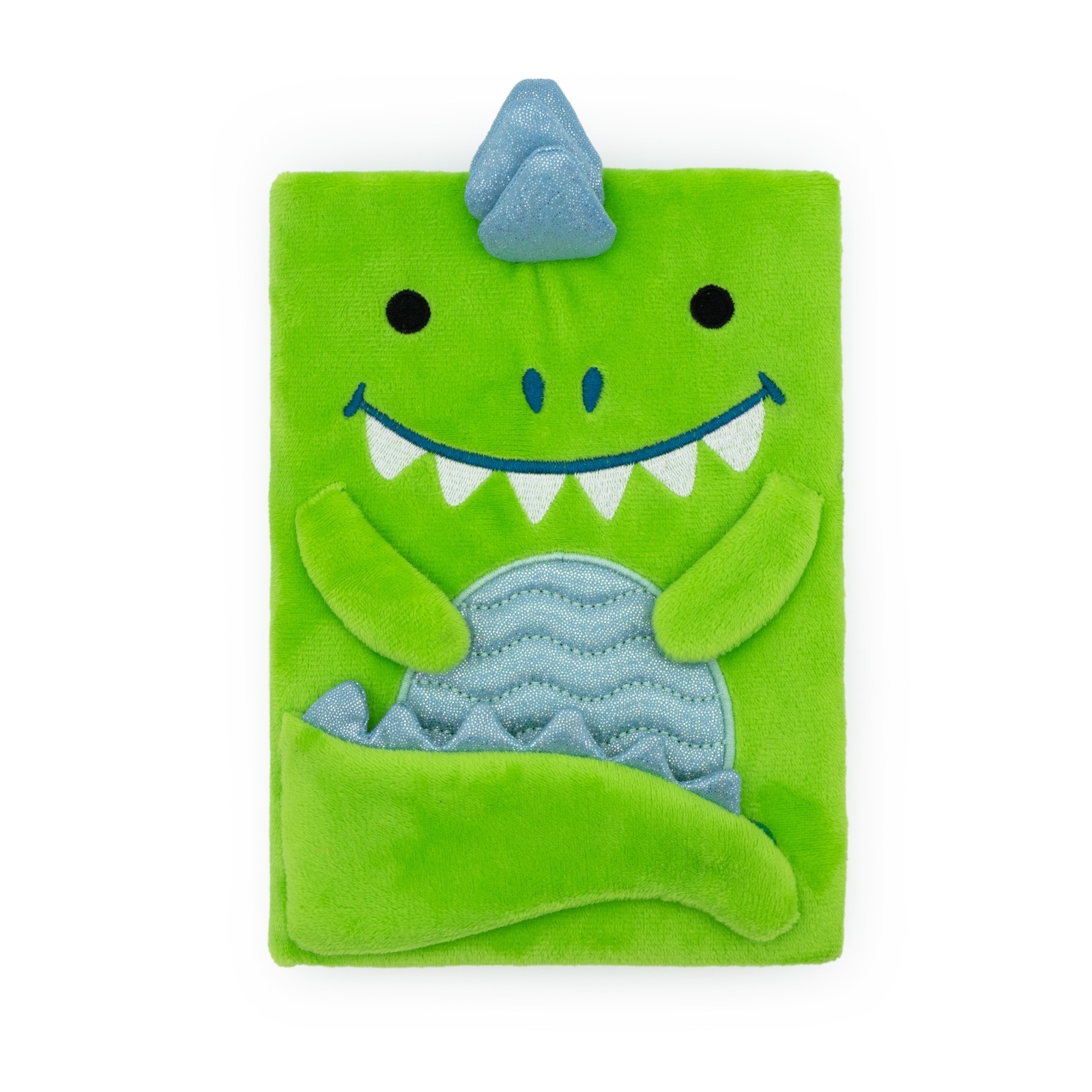 Dinosaur Plush Notebook | Soft A5 Lined Journal for Kids