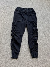 Athleta Women's Jogger Attitude Relaxed Lightweight Black Ruched Size 2 New