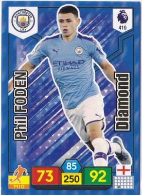 Phil Foden 2019-20 Panini Adrenalyn XL Premier League Diamond #410
