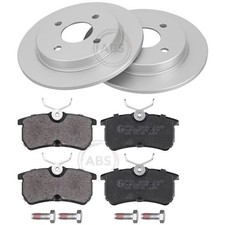 ABS BREMSSCHEIBEN 253mm + BELÄGE HINTEN passend für FORD FIESTA 5 V 6 VI