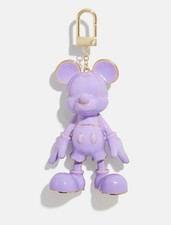 New Disney Baublebar Mickey Mouse Enamel Keychain Bag Charm Keychain Purple