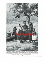 Girls Of Sankt Georgen In Old Fashion Dresses, Book Illustration (Print), c1920