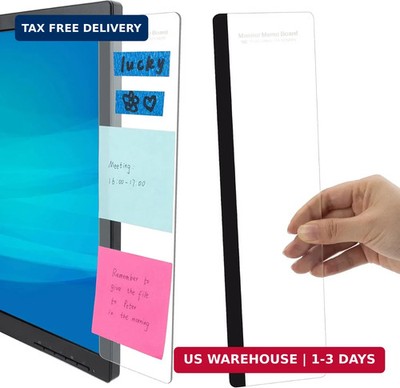 2 Pack Computer Monitor Memo Board Sticky Note Holder Desk Accessories