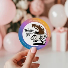 56 THANK YOU SEALS LABELS STICKERS FOR SMALL BUSINESS, CRAFTS, PARTIES 2 INCH