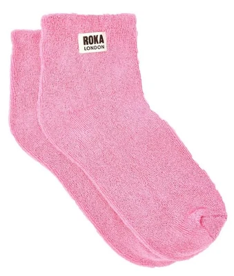 Roka Aux femmes Watford Plaine Coton Chaussettes - Rose - Photo 1/3