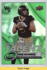 2025 World of Sports Prospective Talent Green Foilboard Hank Bachmeier READ 0il7