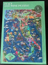 Italy  1000 piece Puzzle with map by Water an...