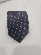 PRADA Cravatta Men  s Tie Gray with Blue Microdesign Silk Necktie