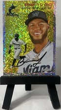 2023 Topps Chrome Platinum Bryan De La Cruz #223 Speckle Refractor /150 Marlins