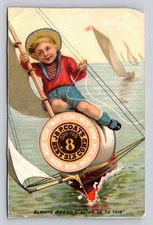 J P Coats Boy Sailor Mast Sailing Ship P199