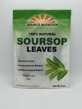 Source Nutrition 100 Natural Organic Dried Soursop Leaves For Tea 2 Oz Exp 5/26