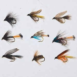 Wet Fishing Flies Choice of sizes available 6 Snipe and Purple Trout Flies