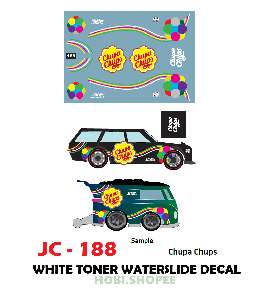 JC-9188 White Toner Waterslide Decals Kombi For Scale 1:64 Hot