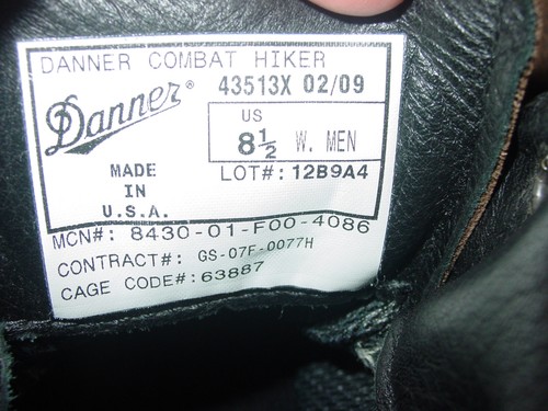 2009 Danner Combat Hiker Special Forces Leather 43513X Size 8.5W Boots! $249.95 - Picture 12 of 12