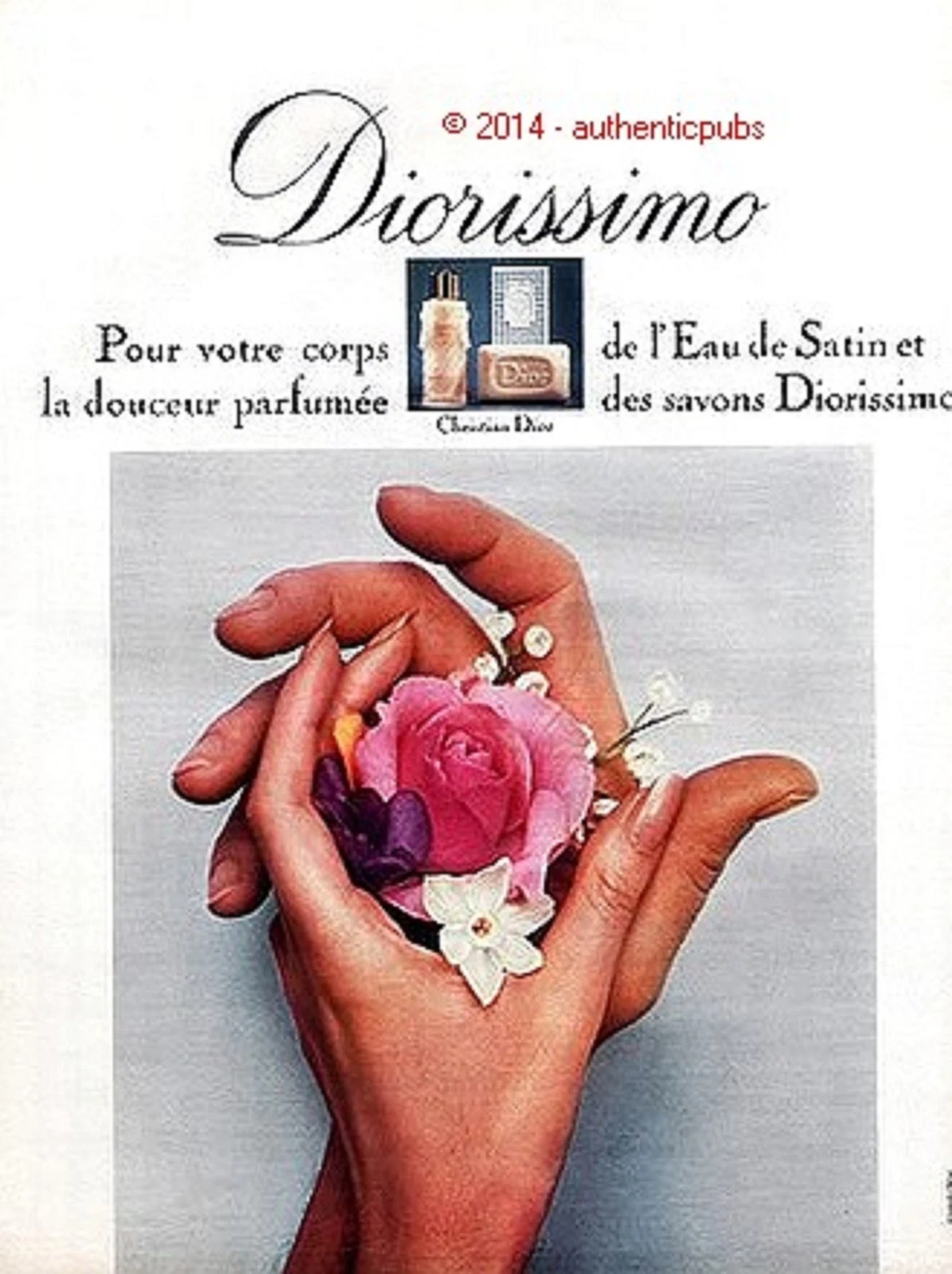 PUBLICITE DIOR CHRISTIAN DIOR DE 1968 FRENCH AD PUB VINTAGE COULEUR PERFUME