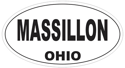 Athens Ohio Oval Bumper Sticker or Helmet Sticker D6024 
