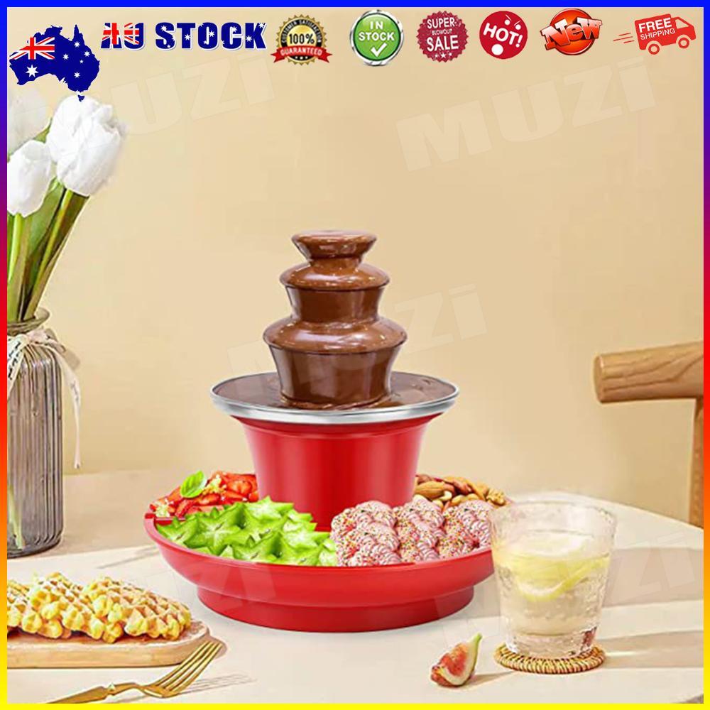 3 Layer Mini Chocolate Fountain 35W for Weddings Birthday Parties (EU