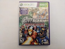 Marvel Avengers: Battle for Earth (Microsoft Xbox 360, 2012) COMPLETE & MINT