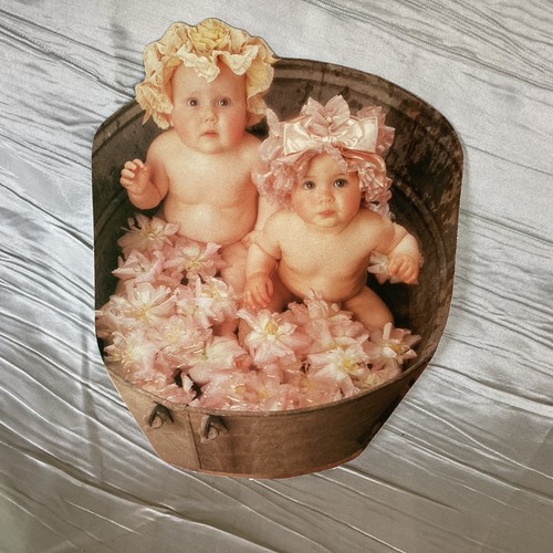 Set of 9 1996 Shapes Oversized Vintage Anne Geddes Die Cut Cards Litho Ephemera - Picture 12 of 13