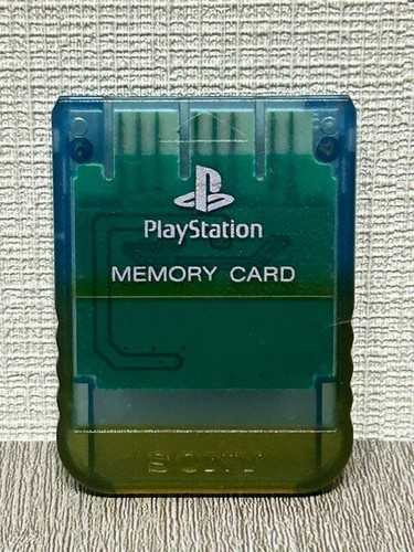 Genuine Clear Blue Sony Playstation 1 PS1 1MB Memory Card - Tested & Working - Picture 3 of 4