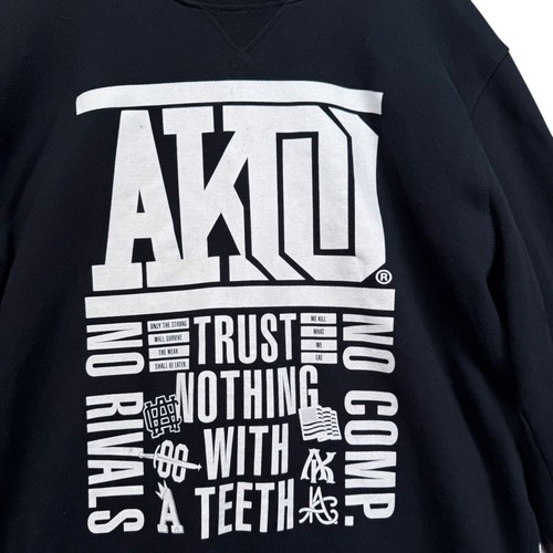 Sudadera Suéter Akoo Negra No Rivals Trust Nothing Teeth Gráfico Hechizo 3XL - Imagen 4 de 5