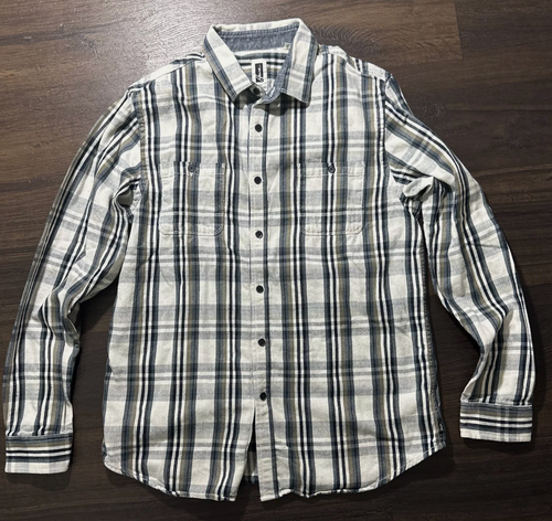 HOWE Shirt Mens L Green White Plaid Long Sleeves Design No 56 Western - Picture 15 of 19