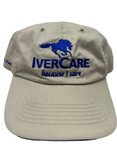 IverCare Horse Equine Health Hat Cap Strapback Beige Bg16 C