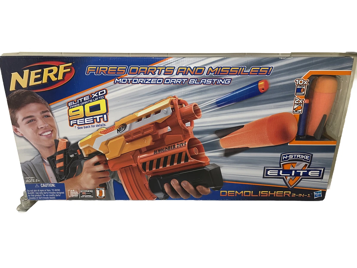 Nerf N Strike Elite Demolisher 2 in 1 Dart and Missile Launcher Brand NEW