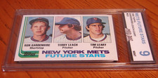 LEACH TIM LEARY Rookie----1982 TOPPS***Set BREAK #623---MINT 9***METS***DOG